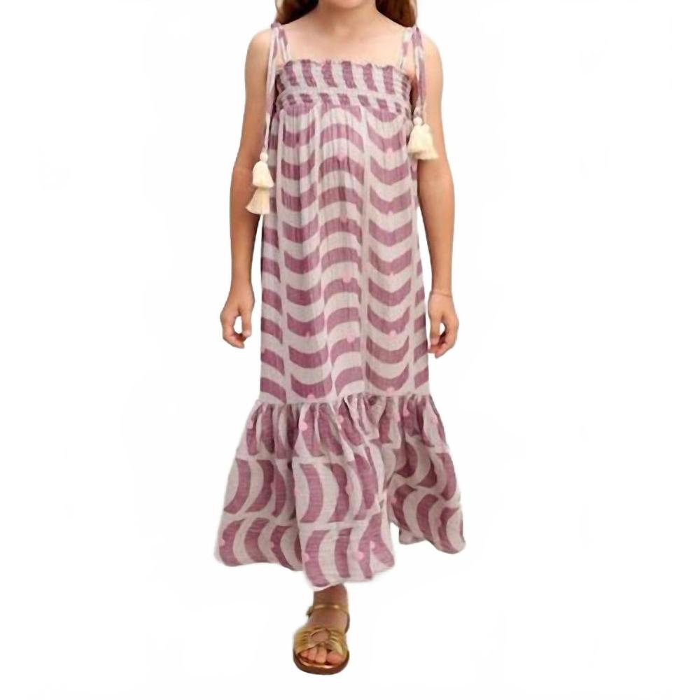 NEW PEARL AND CAVIAR agistri dress in mauve